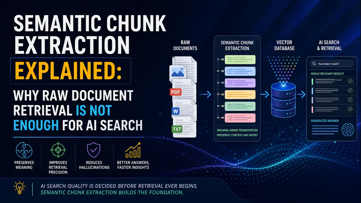 Why Semantic Chunk Extraction Is Replacing Raw Document Retrieval in AI Search