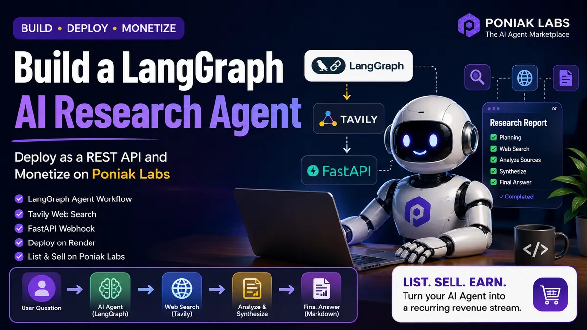 Build a LangGraph AI Research Agent and Monetize It
