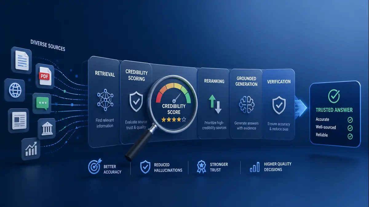 Reliable RAG Systems: Source Credibility Weighting in AI Search
