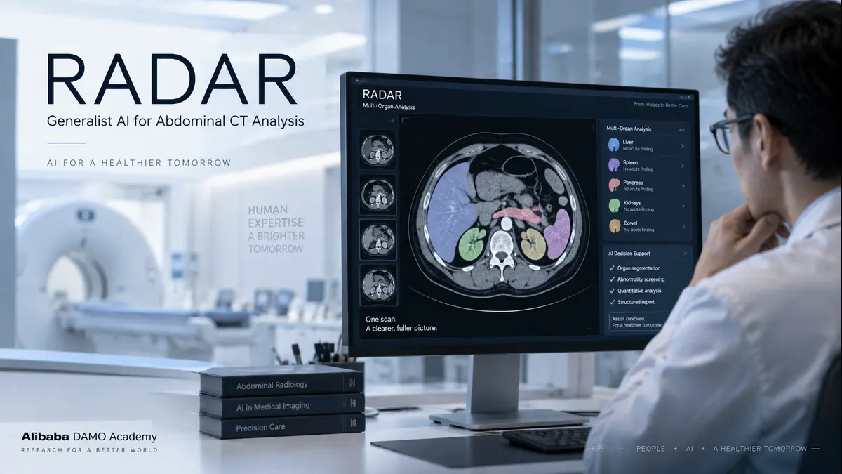 Alibaba RADAR AI Shows Expert-Level CT Scan Performance